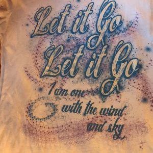 Frozen Let it Go Shirt-LIKE NEW